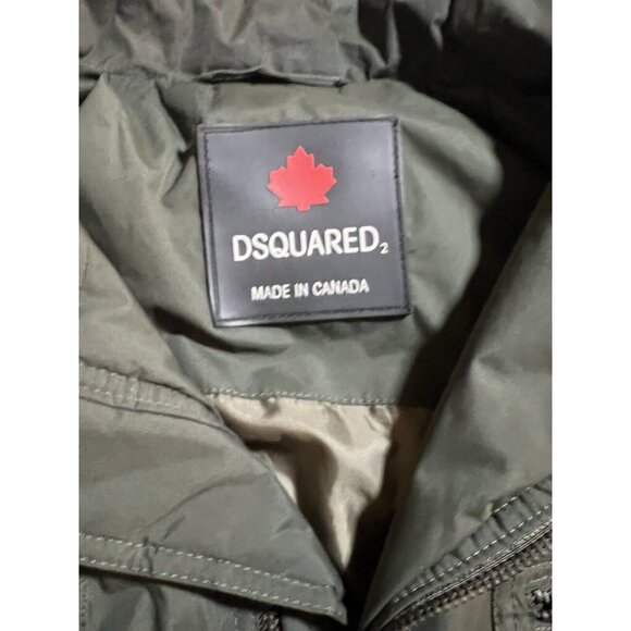 Dsquared2 Jacket Men's XL Green Pocketed Insulated Long Sleeve READ - Picture 4 of 15